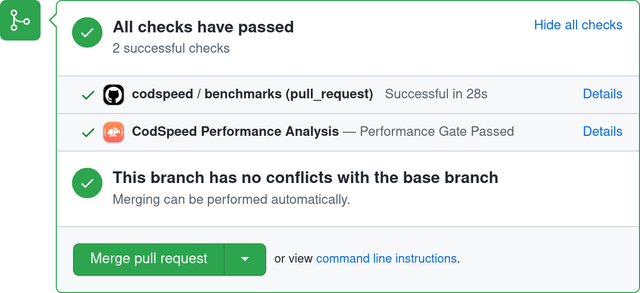 Pull Request Result