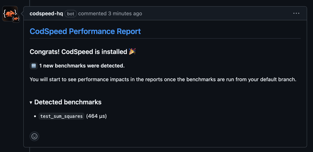 Pull Request Result on Installation