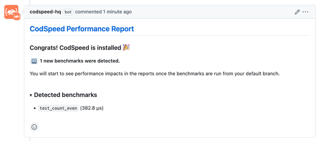 Pull Request Result on Installation